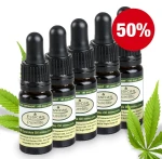 Pakiet 5 sztuk - Olejek CBD Pure Life 5000mg/10ml (50%)