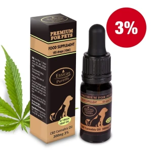 CBD Pure Life Premium dla zwierząt 300mg/10ml (3%)