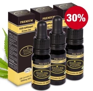 Pakiet 3 sztuk - Olejek CBD Premium 3000mg/10ml (30%)