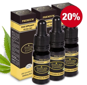Pakiet 3 sztuk - Olejek CBD Premium 2000mg/10ml (20%)