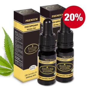 Pakiet 2 sztuk - Olejek CBD Premium 2000mg/10ml (20%)