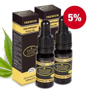 Pakiet 2 sztuk - Olejek CBD Premium 500mg/10ml (5%)
